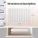 Stone Dish Drying Mat for Kitchen Counter, Quick Dry Stone Mat Kitchen for Dishes Bottles Cups, Large Foldable Diatomaceous Earth Dish Drying Mats Match Any Countertop, White