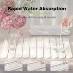 Stone Dish Drying Mat for Kitchen Counter, Quick Dry Stone Mat Kitchen for Dishes Bottles Cups, Large Foldable Diatomaceous Earth Dish Drying Mats Match Any Countertop, White