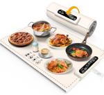 AuntyFey Food Warming Mat,Countertop Warming Mat, Silicon Warming Mat for Food, Electric Warming Tray, Food Warmers for Parties Buffet, Warming Trays for Buffets Party, Food Heating Mat,White