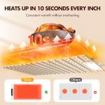 AuntyFey Food Warming Mat,Countertop Warming Mat, Silicon Warming Mat for Food, Electric Warming Tray, Food Warmers for Parties Buffet, Warming Trays for Buffets Party, Food Heating Mat,White