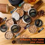 Rechargeable Electric Cocktail Smoker Kit - 6 Wood Chip Flavors, Auto-Ignite & Flame-Free Design. Perfect Whiskey Gift for Men, Dads, Husbands