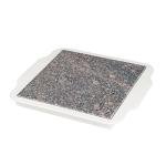 Microwavable 9-Inch Marble Food Warmer Plate