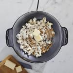 West Bend Stir Crazy Hot Oil Popcorn Popper, Popcorn Maker Machine with Large Serving Bowl Lid and Stirring Rod, 6 Qt, Black