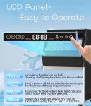 Dessiz Commercial Ice Maker Machine, 100lbs/24H and 45pcs Stainless Steel Freestanding Ice Machine, Tap Water & Top Loading Under Counter ice Maker,Self-Cleaning for Bar Office Restaurant