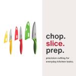 Zyliss 3 Piece Knife Value Set - Kitchen Knife Set - Kitchen Knife Set with Sheath Covers - Includes Paring, Serrated Paring & Utility Knives - Stainless Steel