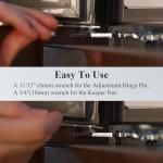 Ctuoptuo MHU38218908 Refrigerator Spanner Wrench, Fit for LG Kenmore Brand, Floor-Standing French Fridge Door Leveling Tool, Adjust Fridge Height of Door