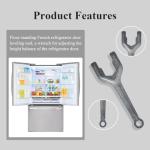 Ctuoptuo MHU38218908 Refrigerator Spanner Wrench, Fit for LG Kenmore Brand, Floor-Standing French Fridge Door Leveling Tool, Adjust Fridge Height of Door