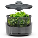 Zyliss Easy Spin Salad Spinner - Fruit & Veggie Dryer - Produce Spinner & Cleaner for Salad Prep - Dishwasher-Safe Kitchen Essential - Non-Slip Bowl with Pull Handle - Grey Easy Spin Large