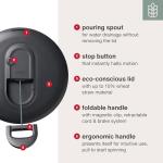 Zyliss Easy Spin Salad Spinner - Fruit & Veggie Dryer - Produce Spinner & Cleaner for Salad Prep - Dishwasher-Safe Kitchen Essential - Non-Slip Bowl with Pull Handle - Grey Easy Spin Large