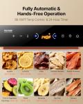 VEVOR Rotary Food Dehydrator Machine, 12 Stainless Steel Trays, 800W Electric Food Dryer with Adjustable Temperature & 24-Hour Timer, Dehydrator for Jerky, Meat, Fruit, Vegetables, Herbs, Dog Treats