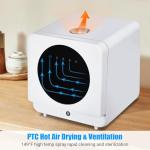 Portable Dishwasher Countertop, 6 Washing Programs Tabletop Dishwasher With 5 L Built-In Water Tank, Air-Dry Function, LED Display & Touch Control, Dual Spray Rinsing, Self Absorbing Water Dishwasher