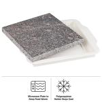 Microwavable 9-Inch Marble Food Warmer Plate