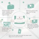 Larger Microwave Sterilizer Bags, Reusable Baby Bottle Sterilizer Bags(20 Uses Per Bag), Microwave Steam Sterilizer Bags Great Cleaner for Baby Bottle and Pump Parts When Travel and Work(16 Packs)