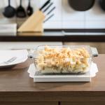 Microwavable 9-Inch Marble Food Warmer Plate