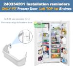 240334201 Refrigerator Door Shelf Bin Compatible with Frigidaire Kenmore BFHS2611LM0 BGHS2634KE2 CRSE263TB0, 240334201 Fridge Door Bin Replace AP2115843 891031 AH429846 240334207 EAP429846 PS429846