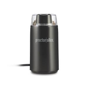 Proctor Silex Electric Coffee Grinder for Beans, Spices and More, Stainless Steel Blades, Makes upto 12 Cups, Black