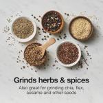 Proctor Silex Electric Coffee Grinder for Beans, Spices and More, Stainless Steel Blades, Makes upto 12 Cups, Black