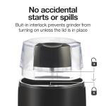 Proctor Silex Electric Coffee Grinder for Beans, Spices and More, Stainless Steel Blades, Makes upto 12 Cups, Black