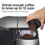 Proctor Silex Electric Coffee Grinder for Beans, Spices and More, Stainless Steel Blades, Makes upto 12 Cups, Black