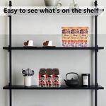 LISHINE 4 Pack Deep Freezer Organizer Bins Stackable Wire Basket for Organizing Metal Wire Storage Baskets for Pantry, Freezer Baskets for Chest Freezer, Upright Freezer