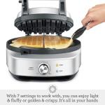 Breville No-Mess Classic Waffle Maker BWM520XL, Brushed Stainless Steel