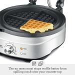 Breville No-Mess Classic Waffle Maker BWM520XL, Brushed Stainless Steel