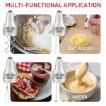 Hand Mixer Attachments Beater 6Pcs, Whisk, Blending Rod and Dough Hooks, Stainless Steel Hand Mixer Accessories for Kitchenaid Hand Mixers KHM3 KHM5 KHM7 KHM9, Dishwasher Safe