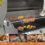 Onlyfire 6006 Grill Replacement Rotisserie Meat Forks(1-Pair) Kit with Spit Counter Balance and Bushing - Fits 1/2" Hexagon & 3/8" and 5/16" Square Spit Rods