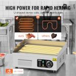 VEVOR Commercial Electric Griddle, 1700W Countertop Flat Top Grill, 18in Stainless Steel Griddle Grill with 2 Shovels and 2 Brushes for Home or Restaurant, 122℉-572 ℉ Adjustable Temp
