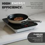 TUCO Portable Induction Cooktop Burner Hot Plate Electric Stove with Shatter-Proof Ceramic Glass, LCD Sensor Touch, ETL Certified, 20 Cooking Modes, 1800 Watts