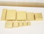 TheDisplayGuys - 100-Pack #11 Cotton Filled Cardboard Paper Jewelry Boxes Gift Case - Gold Foil (2.1" x 1.8" x 0.8") - for Shipping or Storage