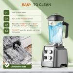 Blender, 68Oz. Countertop Blenders with 20Oz. Grinder, 28000 RPM Kitchen Blender for Smoothies, Ice Crushing, Frozen Fruits, Self-Cleaning, Speed Adjustable