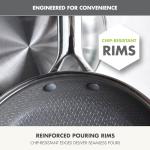 GreenPan Hybrid 9.5” & 11” Nonstick Stainless Steel Frying Pan Set, APEX Tri-Ply Thermobond PFAS-Free Ceramic Skillets, Induction & All Cooktop Compatible, Oven Temp to 850°F, Dishwasher Safe, Silver