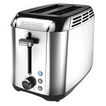 BLACK+DECKER 2-Slice Stainless Steel Toaster