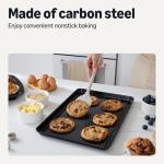 Amazon Basics Nonstick Bakeware 6-Piece Set, Stackable, Dishwasher and Oven-Safe