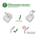 NUPANT Electric Deep Fryer with Timer 10L/10.6QT Commercial Deep Fryer with Basket and Lid, Temp Control, 1700W/110V Stainless Steel Single Oil Fryer Countertop Fryer for Home and Restaurant Use