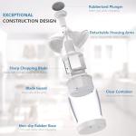 Pamperεd Chεf Food Chopper, Vegetable Chopper, Onion Chopper, Garlic Chopper, Nuts Chopper - Hand Chopper For Vegetables Salads Fruits, Nuts. Dishwasher-safe, White, Easy to Clean