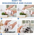 Pamperεd Chεf Food Chopper, Vegetable Chopper, Onion Chopper, Garlic Chopper, Nuts Chopper - Hand Chopper For Vegetables Salads Fruits, Nuts. Dishwasher-safe, White, Easy to Clean