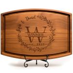 Personalized Cutting Board - Wooden Customized Gifts for Kitchen & Charcuterie - Custom Wedding, Newlyweds, Bridal Showers, Anniversary, Christmas, Housewarming, Engagement Gifts for Couples