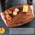 Personalized Cutting Board - Wooden Customized Gifts for Kitchen & Charcuterie - Custom Wedding, Newlyweds, Bridal Showers, Anniversary, Christmas, Housewarming, Engagement Gifts for Couples