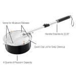 Campfire Popcorn Popper with Telescoping Handle