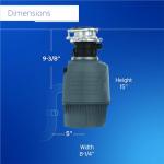 InSinkErator Evolution Cover Control 3/4 HP Garbage Disposal, Advanced Series EZ Connect Batch Feed Food Waste Disposer