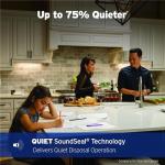 InSinkErator Evolution Cover Control 3/4 HP Garbage Disposal, Advanced Series EZ Connect Batch Feed Food Waste Disposer