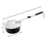 Campfire Popcorn Popper with Telescoping Handle
