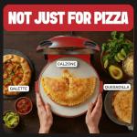 PIEZANO Crispy Crust Pizza Oven by Granitestone – 12 Inch Electric Pizza Oven Indoor Countertop Maker with Ceramic Stone Heats up to 800˚F for Delicious Stone Baked Pizzeria Style Pizza at Home