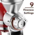 Metal Grain Mill Attachment for KitchenAid Stand Mixer, Flour Mill Grinder for Kitchen Aid Accessories and Attachments, Fit for Grinding Non-Oily Dry Grain Corn, Coffee Bean, Buckwheat, Oats, Millet