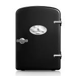 YSSOA 6L 9 Cans Compact Mini Fridge, Warmer and Cooler Portable Refrigerator with Observation Window, Freon-Free & Eco Friendly, Black