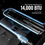 Royal Gourmet GA6402H 6-Burner Propane Gas Grill with Sear Burner and Side Burner, 74,000 BTUs, Cabinet Style Outdoor BBQ Grill for Barbecue Grilling & Backyard Cooking, Black