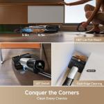 Mova X4 Pro Wet Dry Vacuum Cleaner, 20000Pa Cordless Vacuum Mop with Zero Tangle, Hot Water Mopping for Sticky Messes,194℉ Hot Air Self Drying, 180° Lie Flat, Push-in Charging Station, LED Display