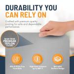 Toaster Oven Liners for Bottom of Oven (4 Pack) Reusable Non-Stick Heat Resistant Toaster Liners, Compatible with Ninja, Cuisinart, Emeril Lagasse & More, Toaster Mat, 12"x12" (Silver)